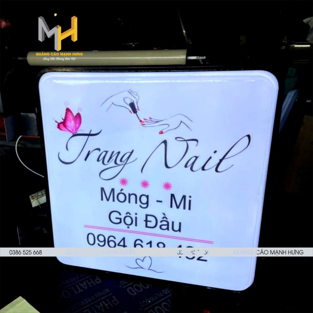 Mẫu biển quảng cáo hộp đèn