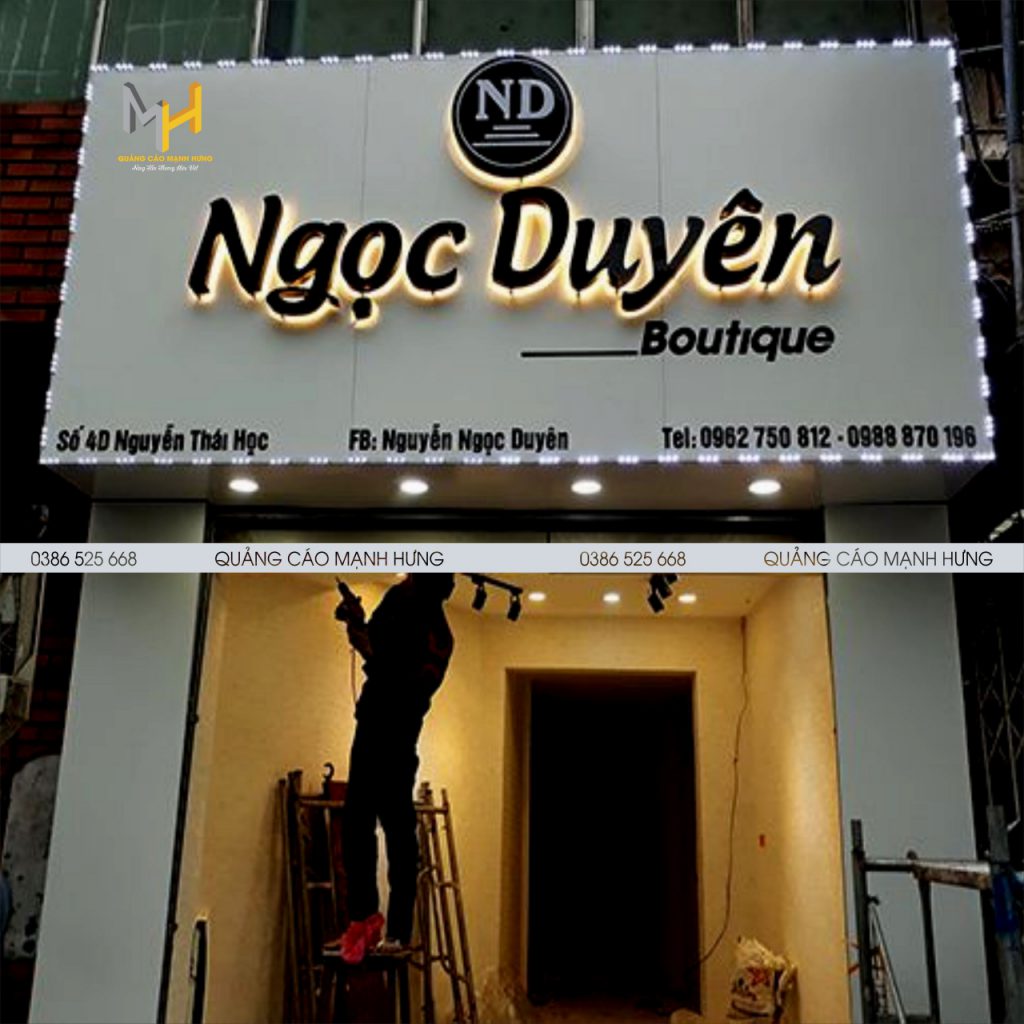Biển quảng cáo chữ nổi