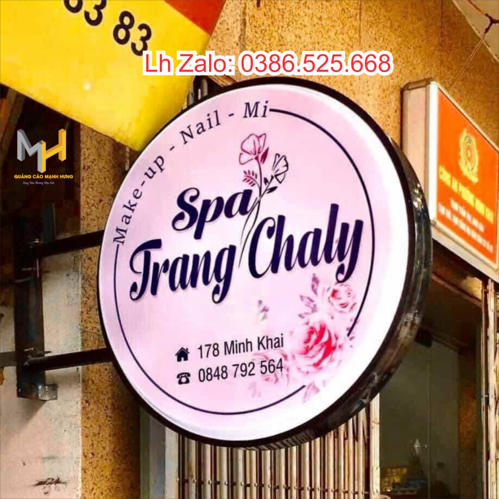 Mẫu biển quảng cáo hộp đèn