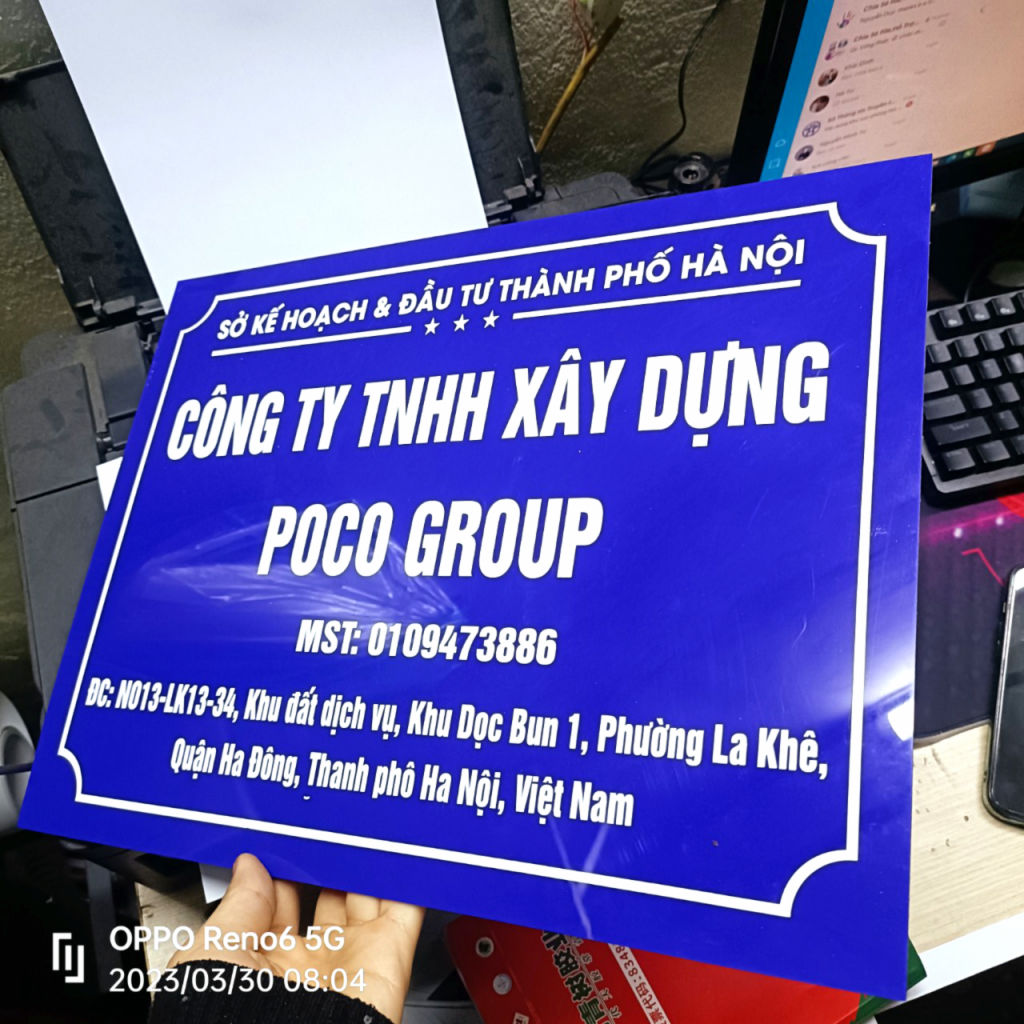 biển công ty mica