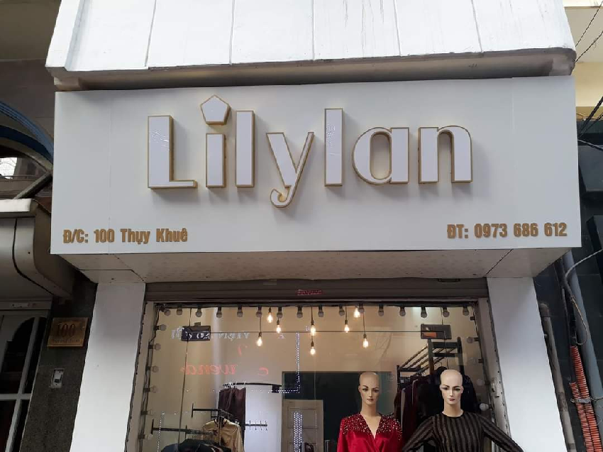 Mẫu bảng hiệu shop thời trang đẹp
