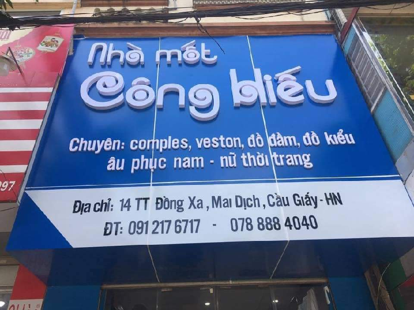 Mẫu bảng hiệu shop thời trang đẹp