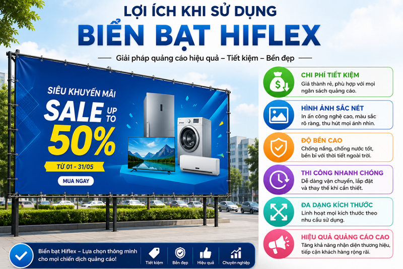 Biển Bạt Hiflex: Đơn Vị Thiết Kế Và Thi Công Chuyên Nghiệp
